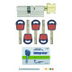 Циліндр Mul-t-Lock Integrator 70 мм. (35х35Т) із поворотником латунь