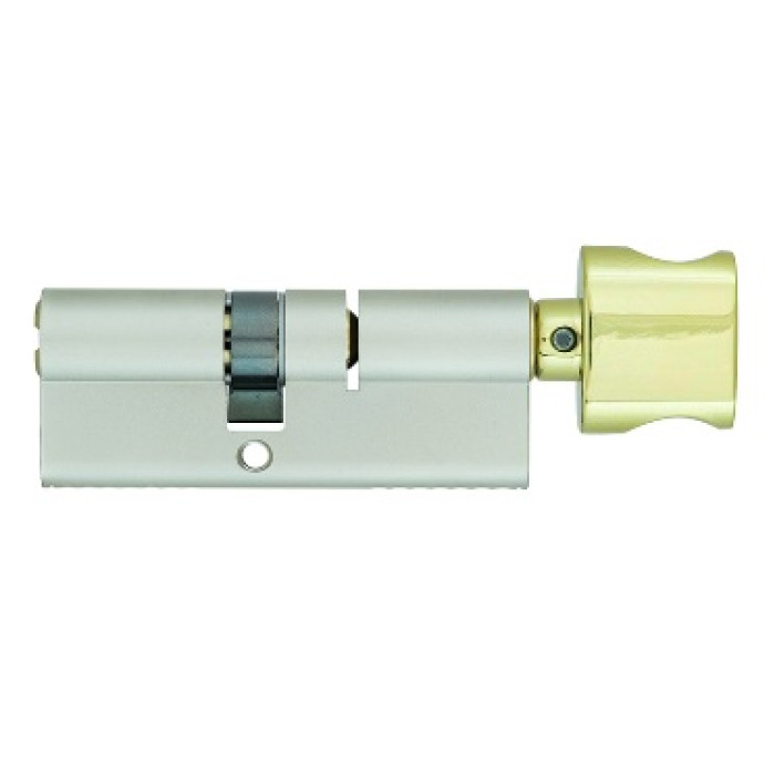 Цилиндр Mul-t-Lock Integrator 95 мм. (60x35Т) с поворотником латунь 