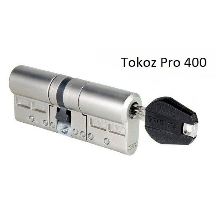 Циліндр TOKOZ PRO 400 126мм (58*68) матовий нікель