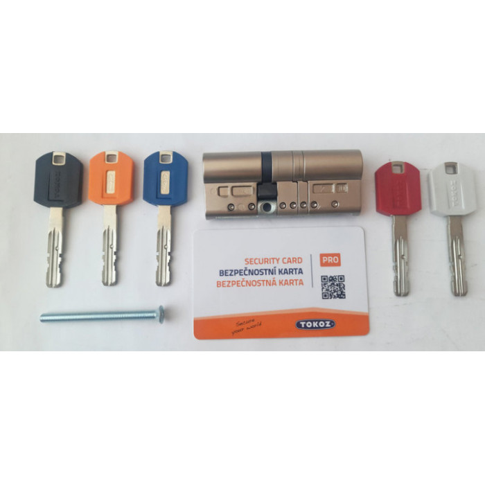 Циліндр TOKOZ PRO 400 121мм (53*68) матовий нікель