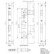 Замок с ручками Kale 192-25P 25x92x210 белый 
