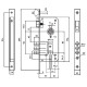 Замок врезной MUL-T-LOCK Sash Lock 204S 