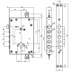 Замок врезной MUL-T-LOCK CЕC1 (3х-направленного замыкания) 