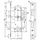 Замок врезной SANTOS Sash Lock, 7 серия 