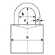 Замок навесной Abus 720/50 B/DFNLI 