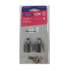 Замки навісні Apecs PD-20-20-Blister (2Locks+3Keys)