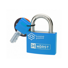 Замок навесной Horst HR-PA-50E blue 50мм