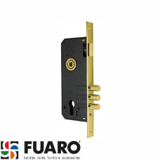 Корпус замку Fuaro 900 3MR/PB W/B врізний золото