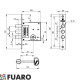 Замок Fuaro V10/S-60.00.3R14 врезной сувальдный 