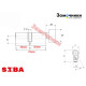 Циліндр SIBA 70 мм (35x35Т) кл-пов 5 кл. матовий нікель 12170/BTSZ
