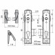 Ручка антипаніка APECS PB-1300A-Panic-BL/SL