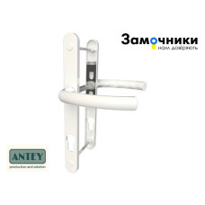Ручка дверна AT -ANTEY DHS 85х26х208 з пружиною, білий( RAL9016 )