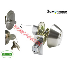 Замок-защелка Amig Mod. 1550 ключ-поворотник Матовый никель