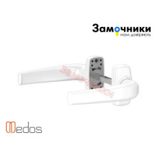Нажимной гарнитур MEDOS MERKURY  усиленный Белый (RAL9016) без накладок PZ 