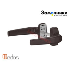 Нажимной гарнитур MEDOS MERKURY  усиленный коричневый (RAL9016) без накладок PZ 