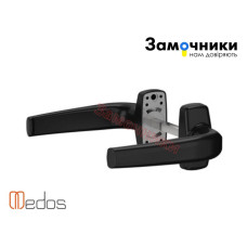 Нажимной гарнитур MEDOS MERKURY  усиленный Черный (RAL9016) без накладок PZ 