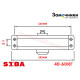 Доводчик дверний SIBA SB-1004S 40-60 кг білий WHITE (з фіксацією)