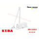 Доводчик дверний SIBA SB-1004S 40-60 кг білий WHITE (з фіксацією)