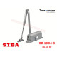 Доводчик дверной SIBA SB-1004S 40-60 кг серый SILVER з фіксацией 