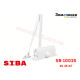 Доводчик дверной SIBA SB-1002S 25-45 кг белый WHITE (з фіксацией) 