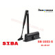 Доводчик дверной SIBA SB-1002S 25-45 кг черный BLACK без фиксации 