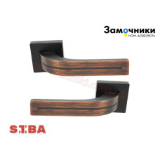 Ручки Siba KOMETA чорна - бронза червоний