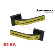 Ручки Siba KOMETA чорна - зістарена латунь