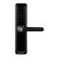 Умный дверной биометрический замок SEVEN LOCK SL-7767BFW black (врезная часть 6068 auto close) 