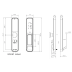 Умный замок SEVEN LOCK SL-7768BF silver (Врезная часть 6068R) 