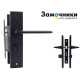 Комплект для міжкімнатних RDA Tecno WC (механізм 1251) Чорний матовий