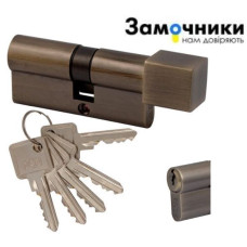 Цилиндр RDA 60мм (30/30Tмм англ.) античная латунь 5кл ключ/вороток