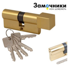 Цилиндр RDA 60мм (30/30Tмм англ.) Полированная латунь 5кл ключ/вороток 
