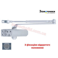 Дверний доводчик Garazd 061 (45-65 кг.) Сірий з фіксацією