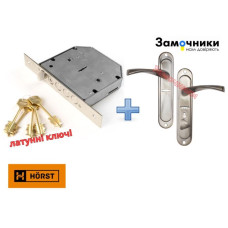 ЗАМОК С РУЧКАМИ ДЛЯ ВХОДНОЙ ДВЕРИ СУВАЛЬДНЫЙ HR-06S LEFT ЛЕВЫЙ